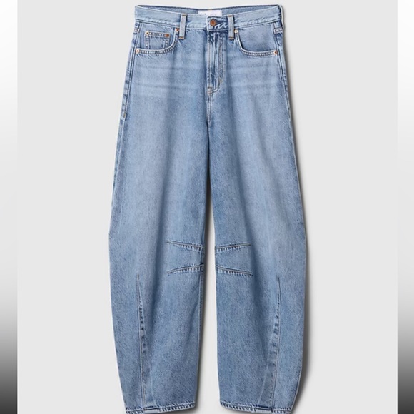 Gap High Rise Ultra Soft Horsehoe Jeans in Medium Indigo 16 Tall - Picture 3 of 8